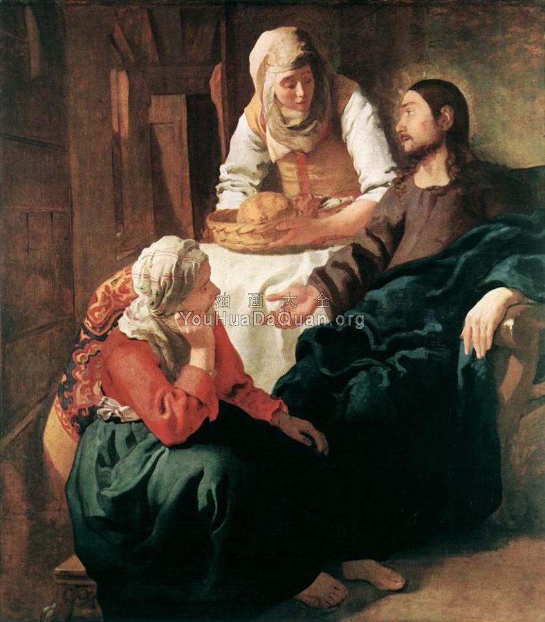 Christ in the House of Martha and Mary - 约翰尼斯·维米尔